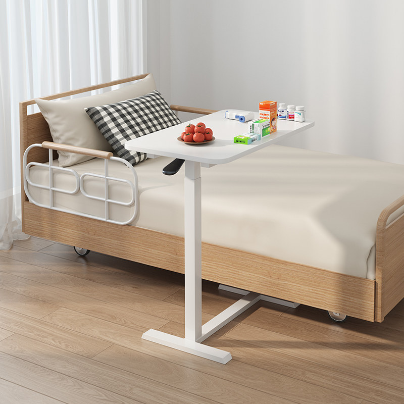 床边护理桌可移动小餐桌老人床上吃饭推桌神器可移动升降可折叠