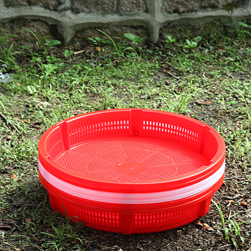 能叠层收纳！塑料圆形沥水筛子簸箕家用大号晾晒筐框洗菜篮干货筛,餐饮具,洗菜盆/沥水篮/漏水筛,淘宝优惠券,粉丝福利购,淘宝优惠卷