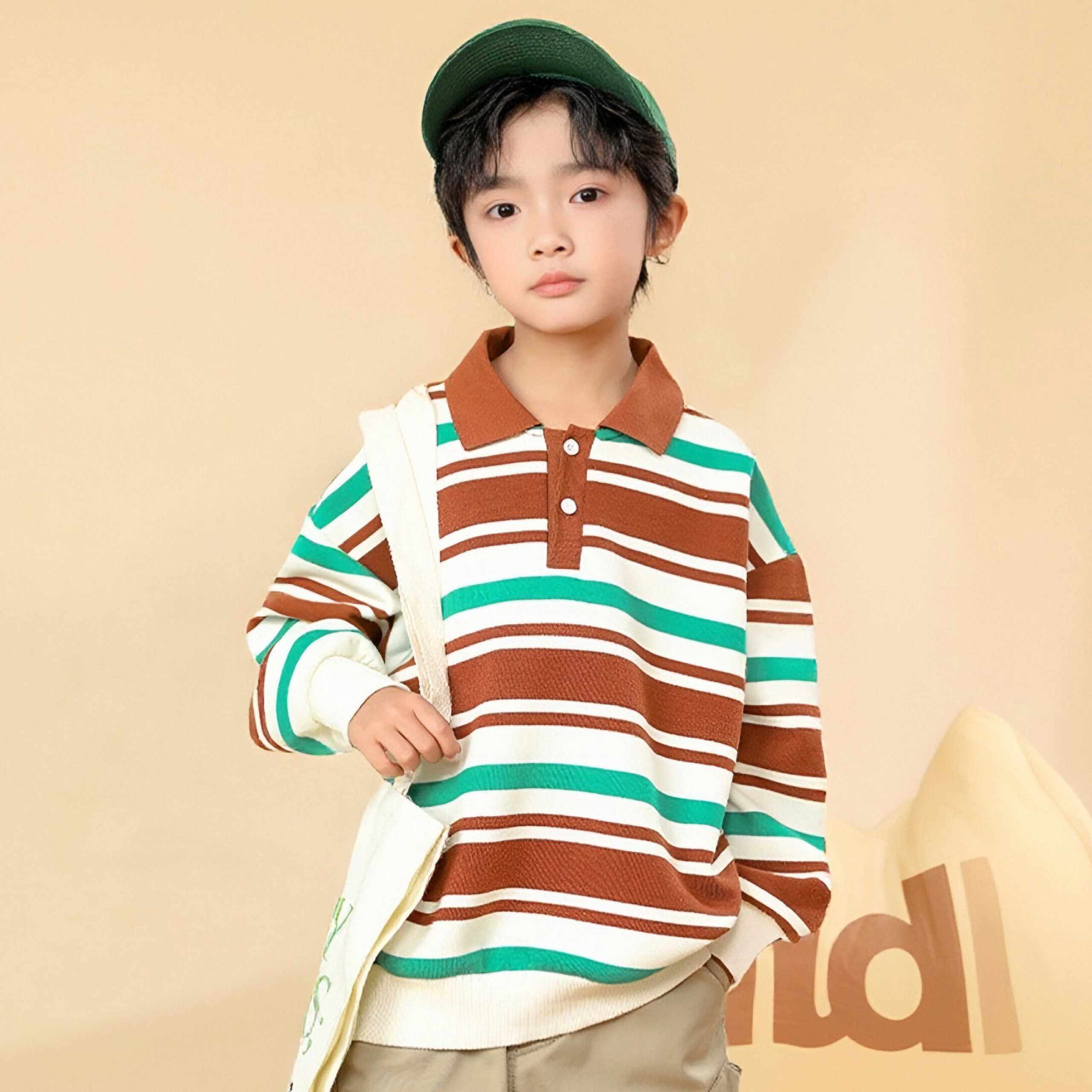 [POLO杉][条纹控]米西果春秋卫衣