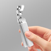 新款 弯头大开口指甲钳防飞溅斜口指甲剪修厚指甲硬塑修甲剪指甲刀