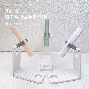 美甲手持一字灯支架穿戴甲烤灯贴甲片多功能旋转托架放手机光疗灯