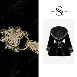 NIMOSHI【高定】法式高级感时尚高奢风重工拼接气质短外套D0381