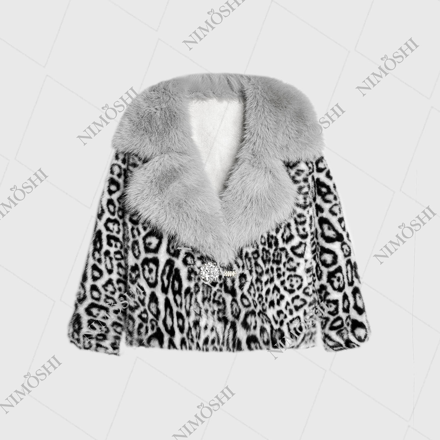 轻奢豹纹翻领气质百搭休闲毛毛短外套女L5021,女装/女士精品,皮草,淘宝优惠券,粉丝福利购,淘宝优惠卷