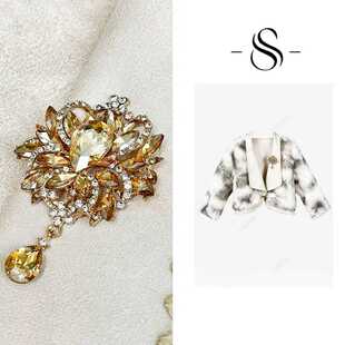 NIMOSHI【高定】冬季新款高奢简约时尚重工拼接气质短外套D0185