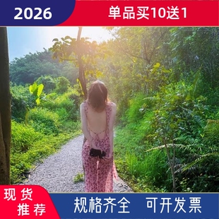 法式碎花连衣裙复古时尚性感大露背裙度假风雪纺裙高级感海边长裙