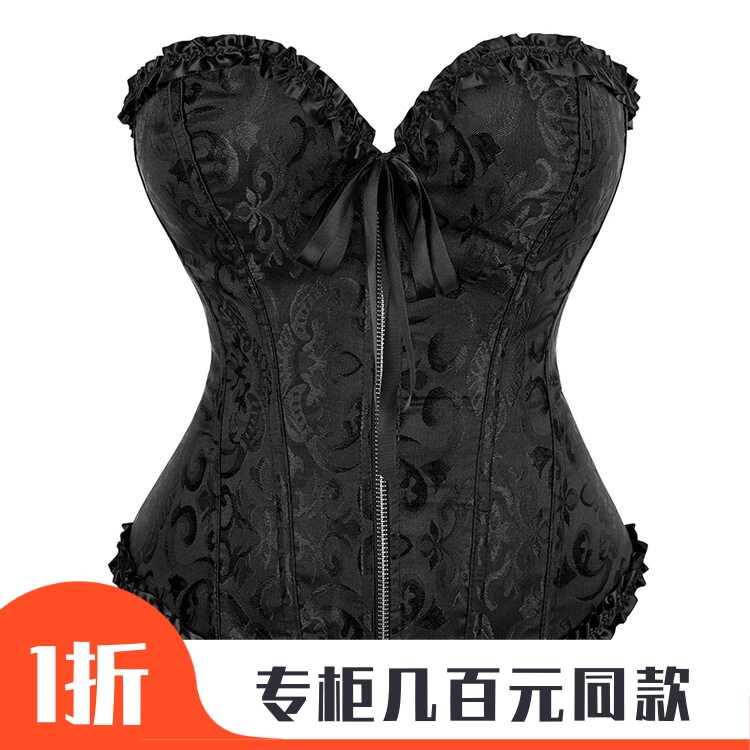 欧美拉链收腰显胸酒吧款