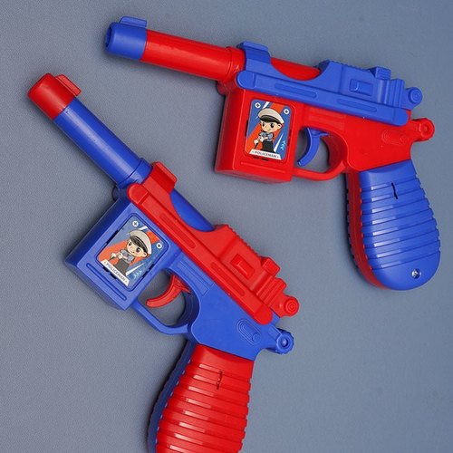 网红儿童声音灯光枪投影玩具枪按压自动发射萝卜手枪男孩地摊超市