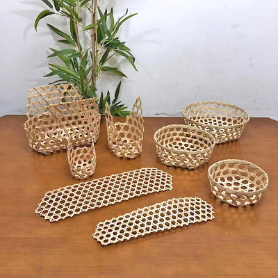 节日镂空礼品盒送礼竹篓包装