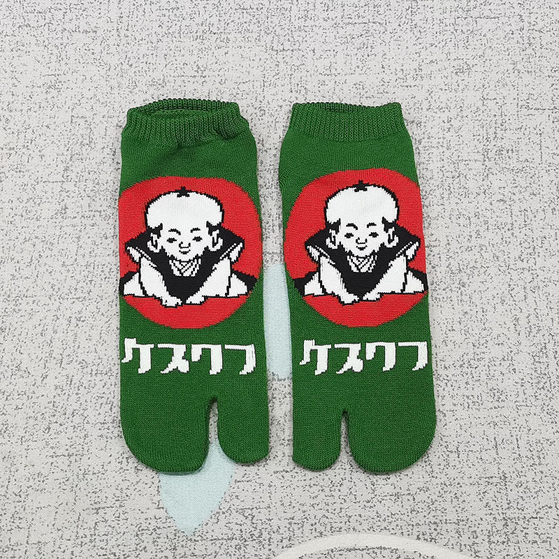 清仓特价  日式卡通风短筒船袜女士二趾袜两指分夹脚足袋木屐袜,女士内衣/男士内衣/家居服,船袜,淘宝优惠券,粉丝福利购,淘宝优惠卷