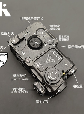 FIRECAT烈焰猫-泽宁特全金属PERST-4绿镭射指示器IR激光可调归零