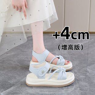 中大童凉鞋女款2026夏季新款女孩初中生配裙子沙滩鞋运动凉鞋34码