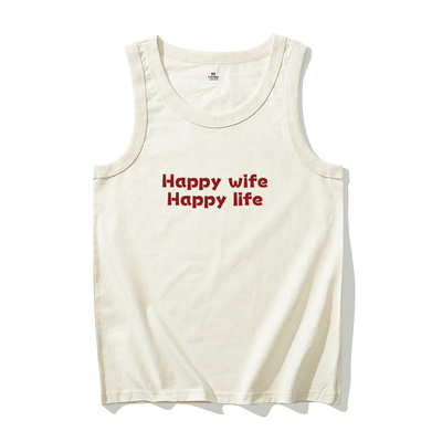 国潮复古怀旧夏季纯棉背心男女装