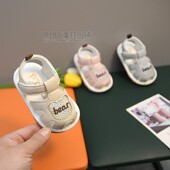 2岁叫叫鞋 夏季 12个月男女宝宝凉鞋 包头婴幼儿1 婴儿学步鞋 软底6