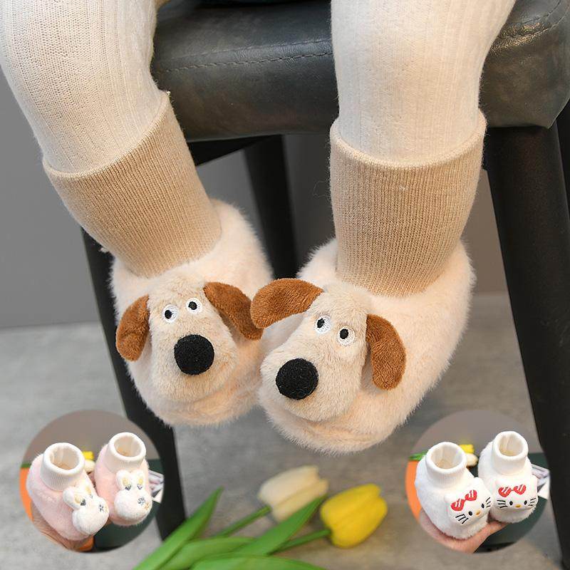 袜鞋婴儿冬季加绒软底保暖棉鞋