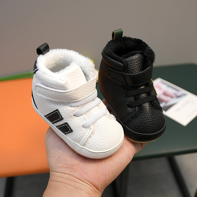 冬高帮加绒婴儿不掉鞋宝宝学步鞋