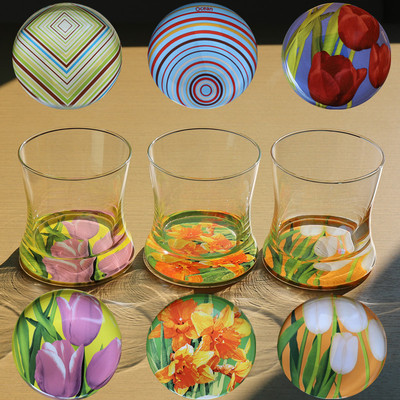 Ocean进口玻璃印花啤酒杯水杯