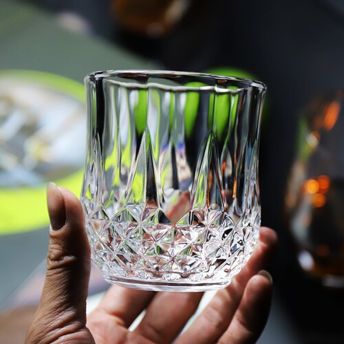 欧式水晶玻璃大号钻石杯威士忌杯