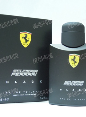 FERRARI BLACK法拉利黑色男士淡香水喷雾40ml持久清新森林香调