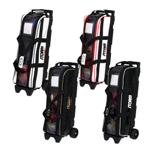 风暴新品保龄球拉杆式简易三球包