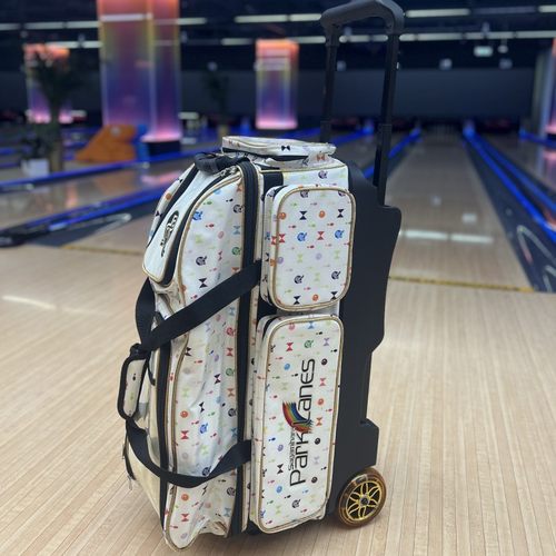 风暴品牌日版保龄球拉杆式三球包