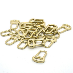 拉链头拉手扣10个 纯铜拉牌扣 手工皮具DIY配件 黄铜挂扣