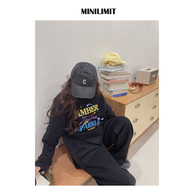 DY777【蓝标私服】wd柜级别撞色字母印花du家定染T恤 MINILIMIT