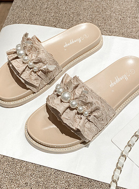 厚底凉拖鞋2026新款女夏季外穿松糕拖鞋小码33 34 大码女鞋41到43