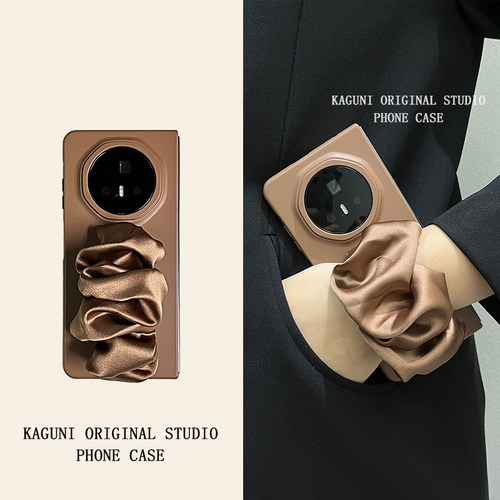 高级感奶茶色个性弹力腕带