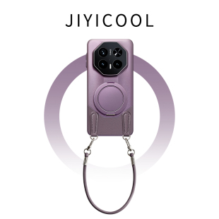 原创高档适用华为mate70pro 手机壳60rs简约手提m40保时捷斜跨挂绳pura80素皮壳p70全包防摔旋转指环支架男女