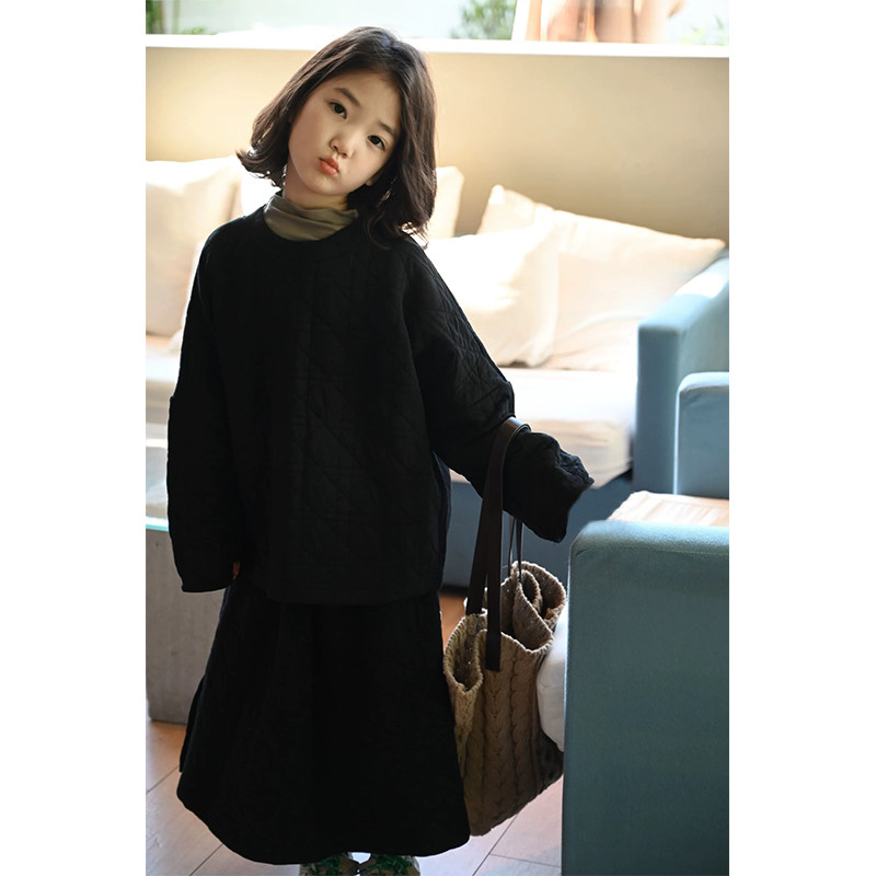 女童棉服套装秋冬款2025新款套装