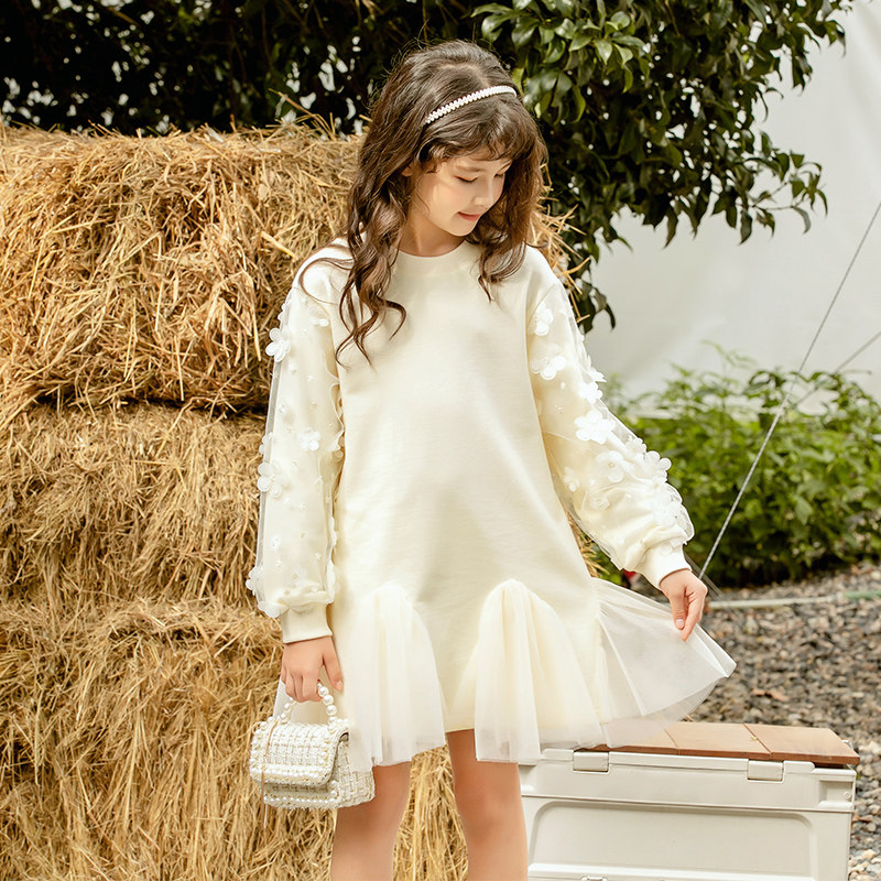 女童秋季连衣裙2025中大童韩版气质长裙小女孩洋气裙子儿童童装潮,童装/婴儿装/亲子装,连衣裙,淘宝优惠券,粉丝福利购,淘宝优惠卷