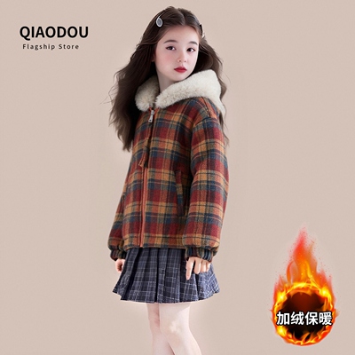 女童秋冬款外套2025新款
