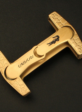 新款男不锈钢皮带H扣头平滑扣内穿3.8cm腰带头时尚韩版潮商务卡子