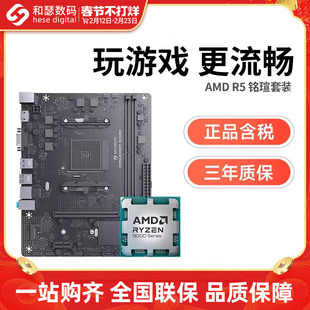 AMD 锐龙R5 5600 5600GT散片搭铭瑄B450M A520 CPU主板套装