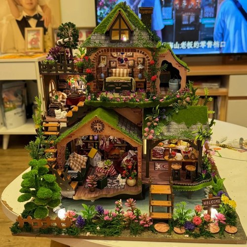 森林奇遇diy小屋积木拼装模型