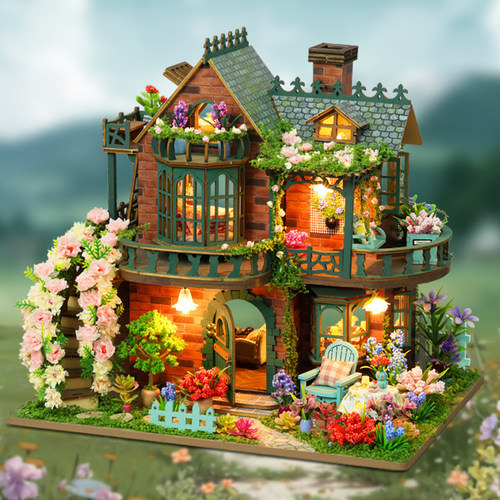 精灵花园小屋diy手工拼装积木