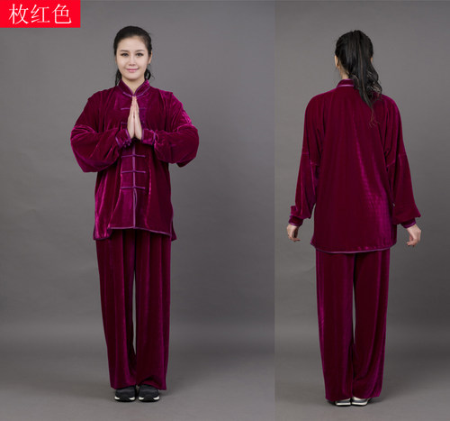 清断码金丝绒太极服不倒绒男女款