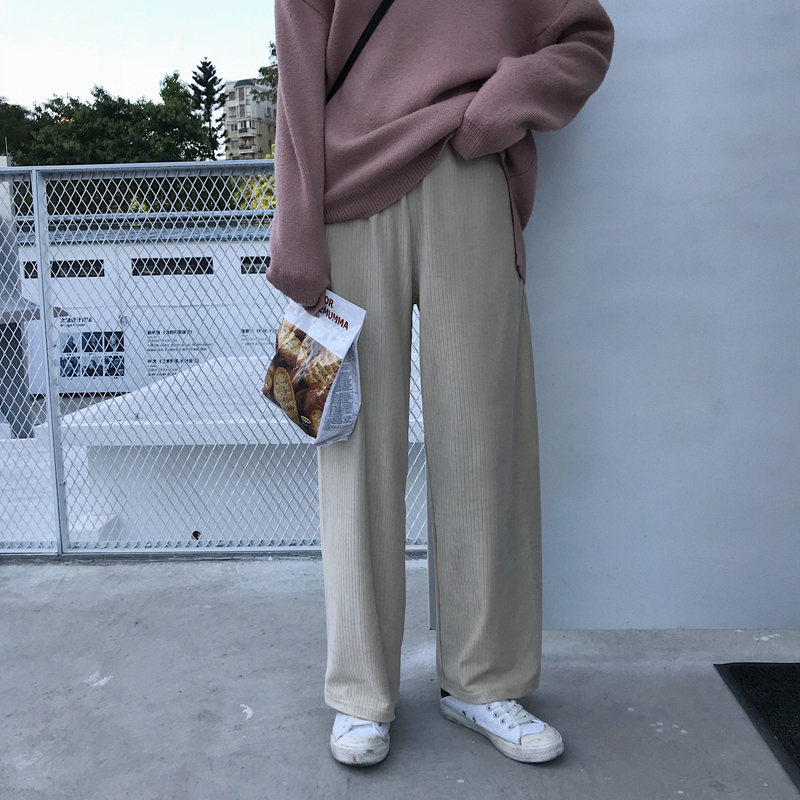 ÇﶬŮװº«°æ¿ÓÌõ¿íËɽðË¿ÈÞ¿ã×Ó¸ßÑüֱͲ¿ãÀ«ÍÈ¿ã¼ÓºñÐÝÏп㳤¿ã
