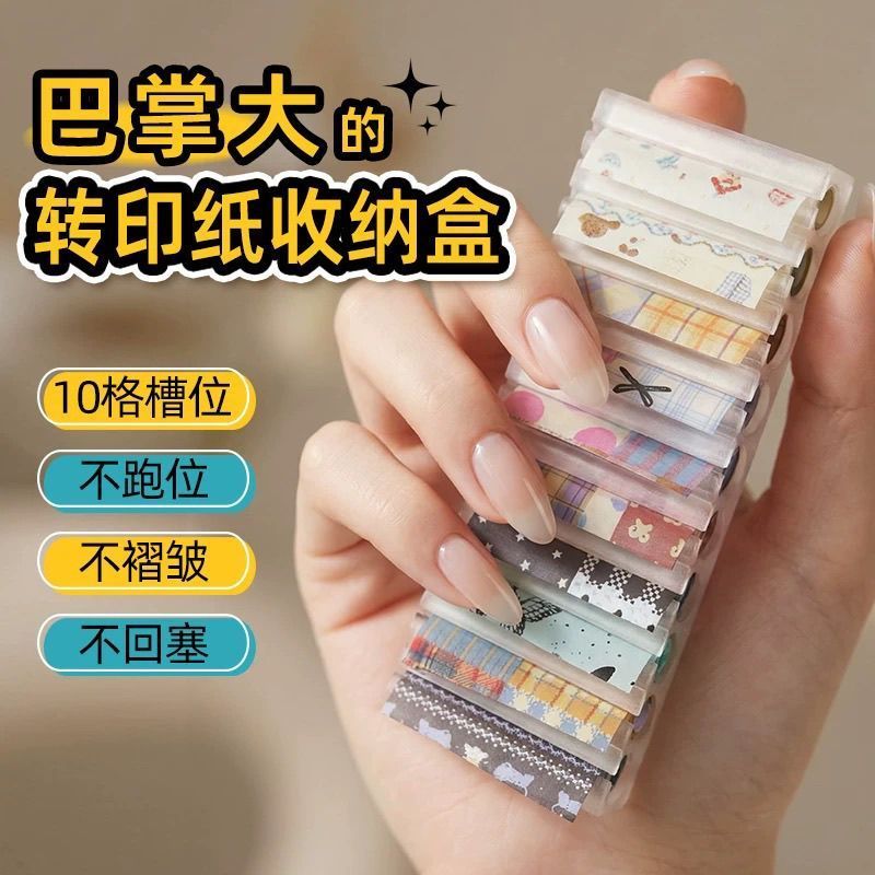 3D打印巴掌大多格美甲转印纸盒图片
