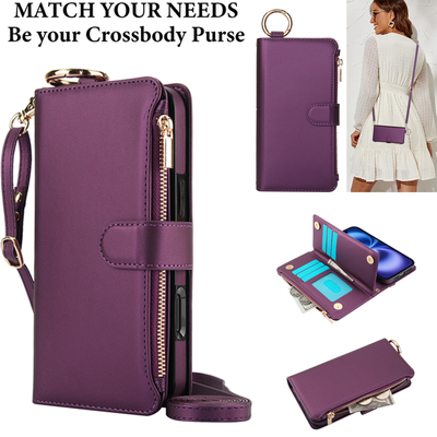 拉链防盗刷指环多功能钱包(新款)