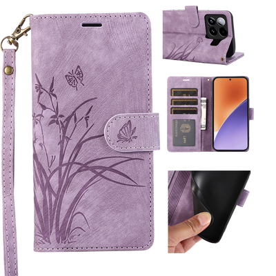 兰花蝴蝶浮雕苹果手机壳保护套