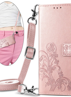 适用小米12x手机壳13lite翻盖式14c斜背12ultra全包防摔11T硅胶12s保护壳皮套note14pro斜跨挂绳civi3女插卡r