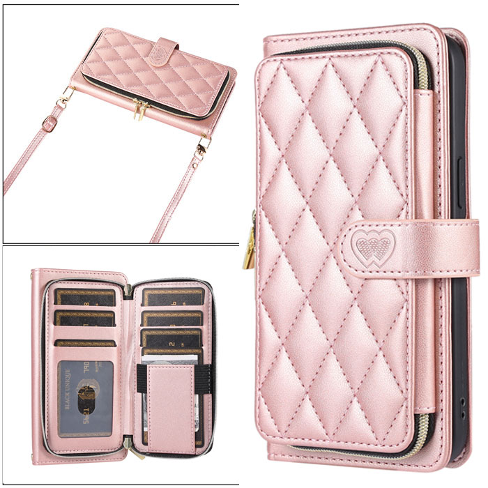 新款小香风全包拉链苹果手机皮套