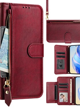 适用OPPO a5pro手机壳x7ultra翻盖式a6i皮套FindX8S保护套斜背肩带reno14挂绳女9防摔13全包a98硅胶15软边a1x