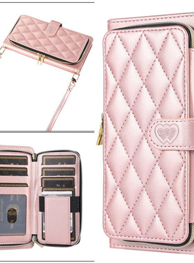 适用苹果15pro手机壳12全包斜跨14plus背挂绳iphone13promax皮套11翻盖式xs防摔17保护套16硅胶8p插卡包女air