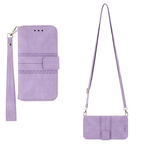 新款净色华为nova系列皮套带挂绳