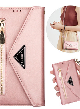 适用三星a31手机壳a32保护套a41放卡片A13皮套4g防摔samsung a22带斜挎背包a21挂颈绳Galaxy A42翻盖式5G女款