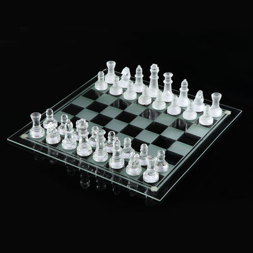 普通玻璃透明大中galss国际象棋
