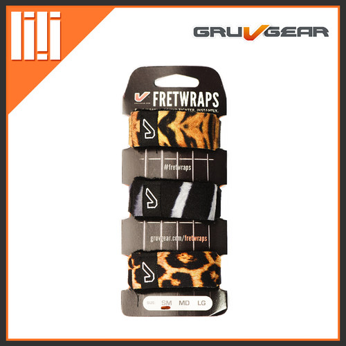 美国Gruv Gear 三色兽纹搭配装小号电吉他贝斯民谣吉他束音闷音带