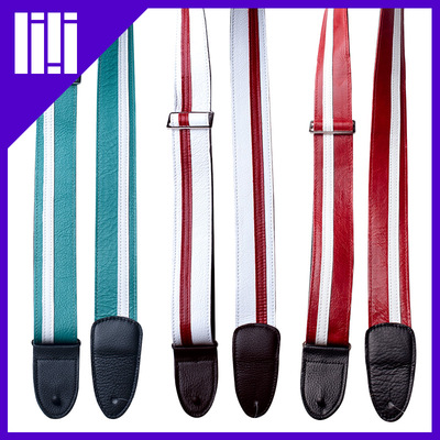 加拿大进口真皮电木吉他贝斯背带